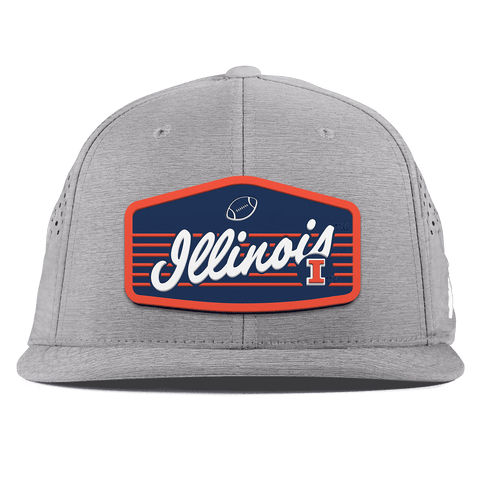 University of Illinois "Illini Football" Flat Performance Heather Gray