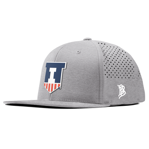 University of Illinois "Illinois Athletics" Flat Performance Heather Gray