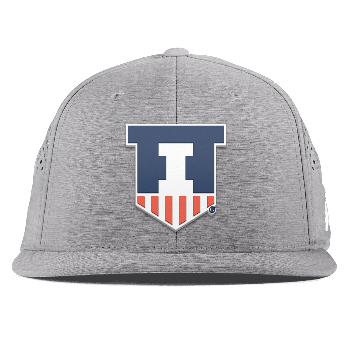 University of Illinois "Illinois Athletics" Flat Performance Heather Gray