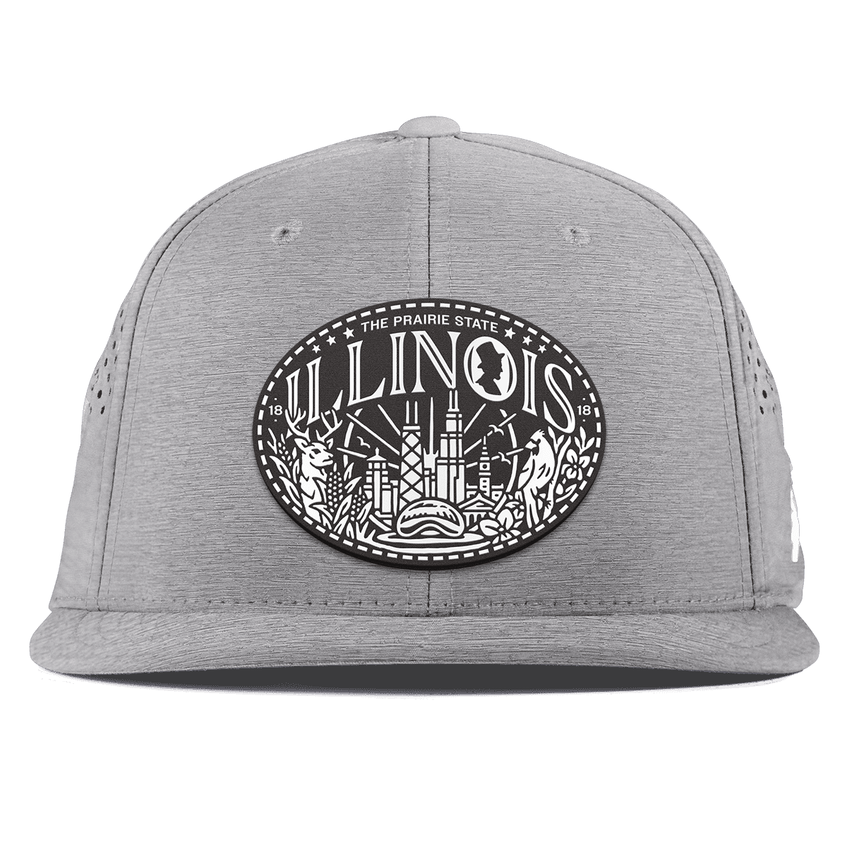 Illinois Traveler Flat Performance Heather Gray