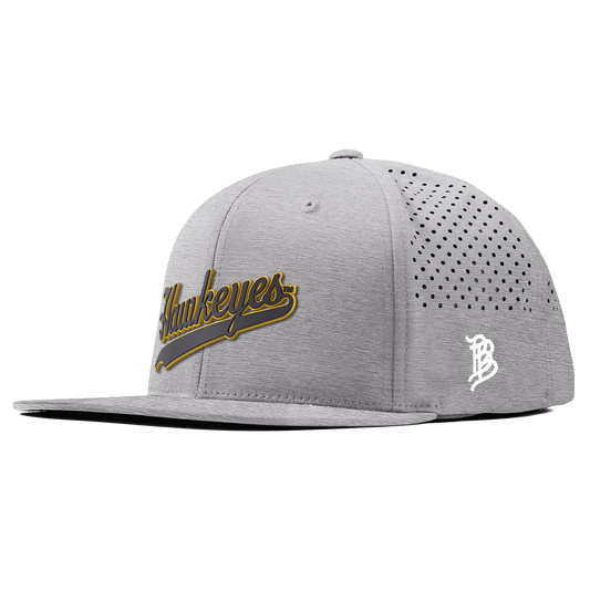 University of Iowa "Iowa Hawkeyes Script" Flat Performance Heather Gray