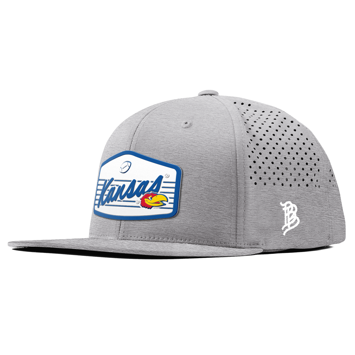 University of Kansas "Jayhawks Football" Flat Performance Heather Gray