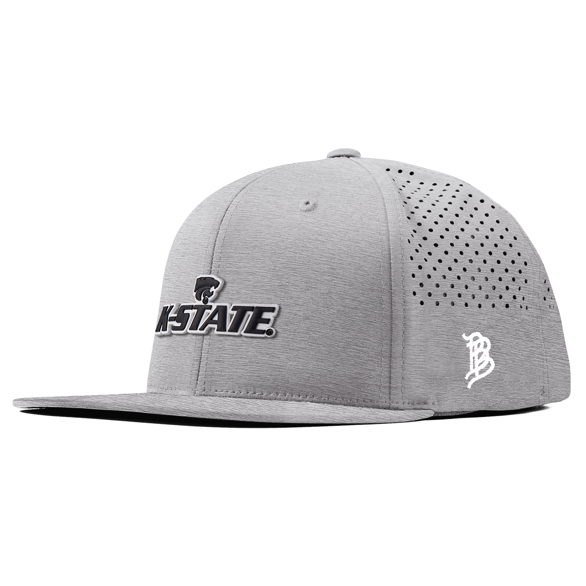 Kansas State "K-State Wildcat" Flat Performance Heather Gray