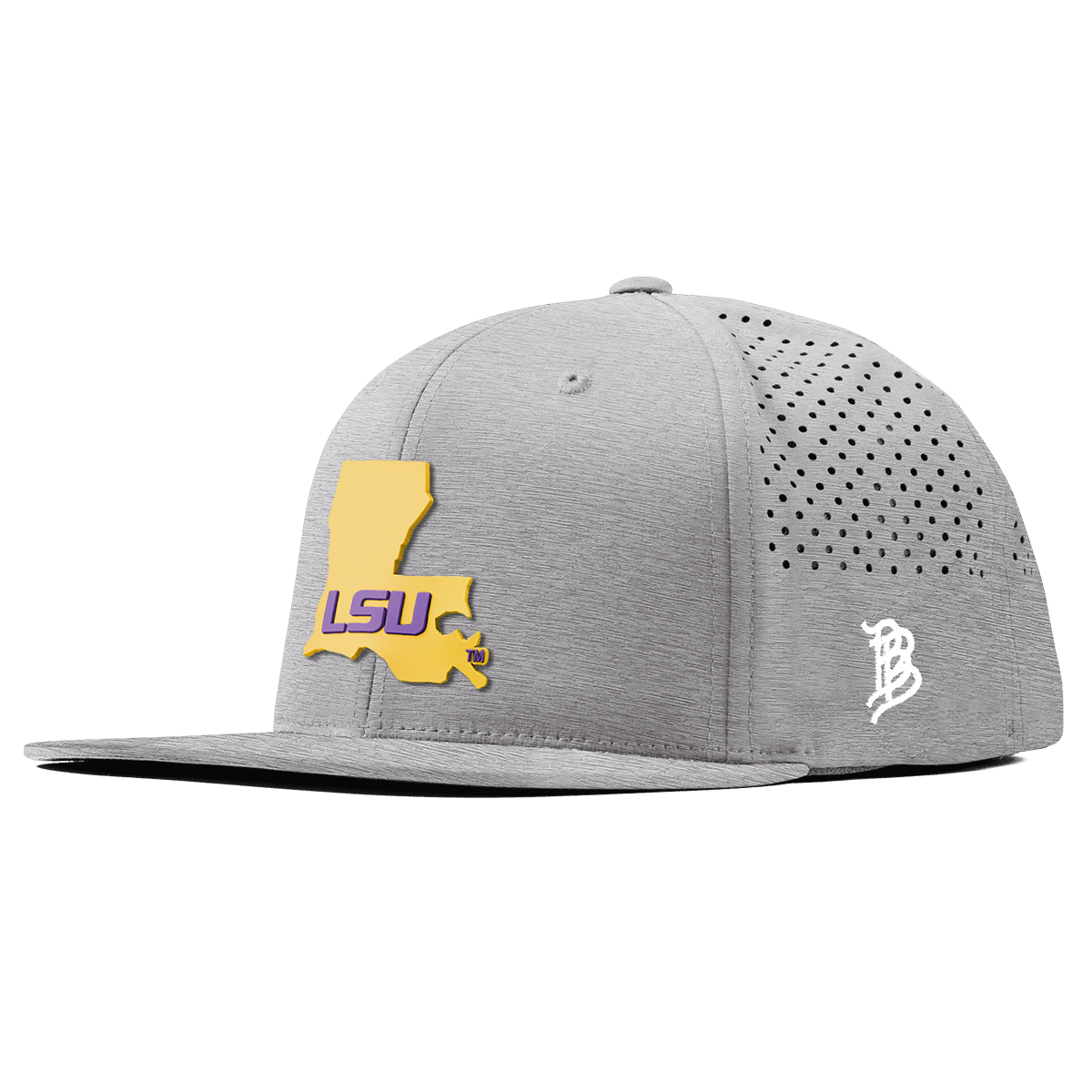 Louisiana State University "LSU Gold State" Flat Performance Heather Gray