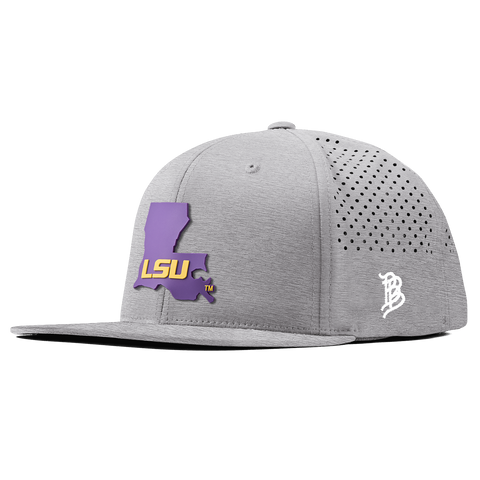 Louisiana State University "LSU State" Flat Performance Heather Gray