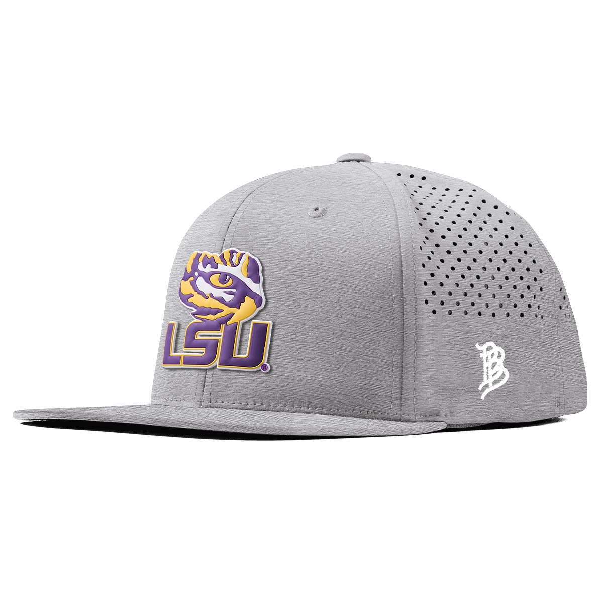 Louisiana State University "LSU Tiger Eye" Flat Performance Heather Gray