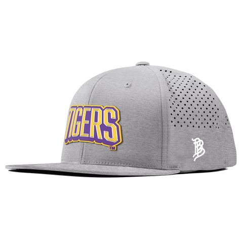 Louisiana State University "LSU Tigers Block" Flat Performance Heather Gray