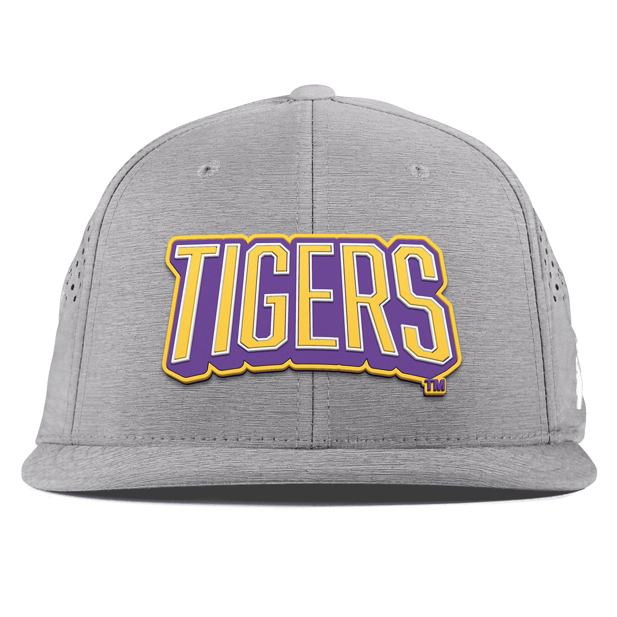 Louisiana State University "LSU Tigers Block" Flat Performance Heather Gray