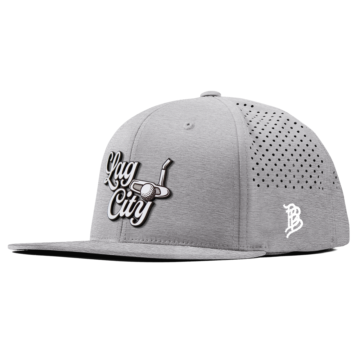 Lag City Script Flat Performance Heather Gray