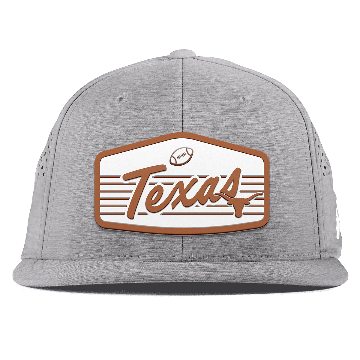 University of Texas "Longhorns Football" Legacy Flat Performance Heather Gray