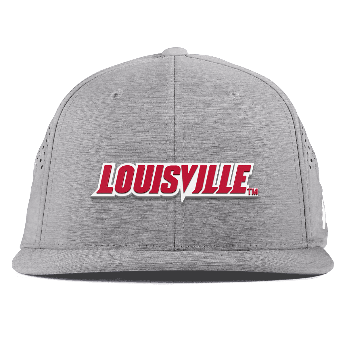 University of Louisville "Louisville Block" Flat Performance Heather Gray
