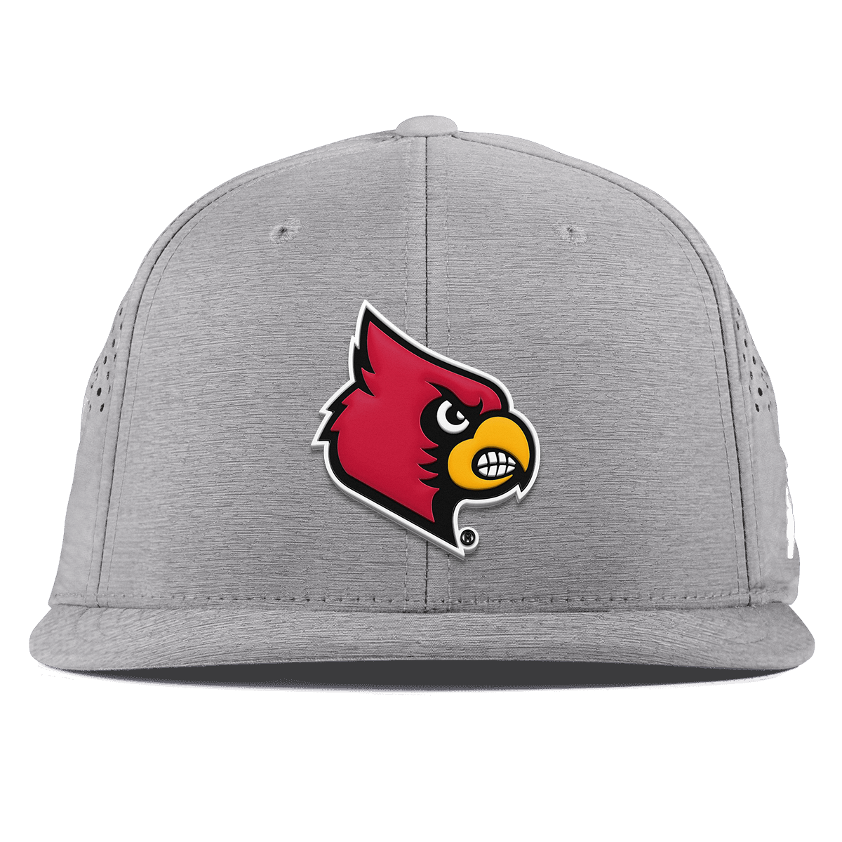 University of Louisville "Louisville Block" Flat Performance Heather Gray