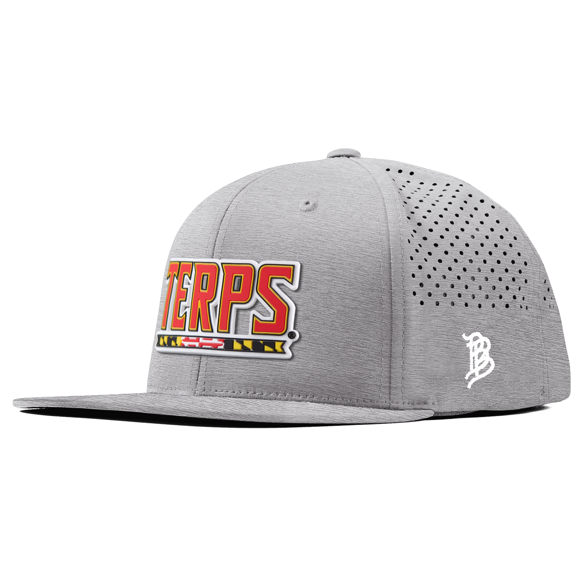 University of Maryland "Maryland Terps" Flat Performance Heather Gray
