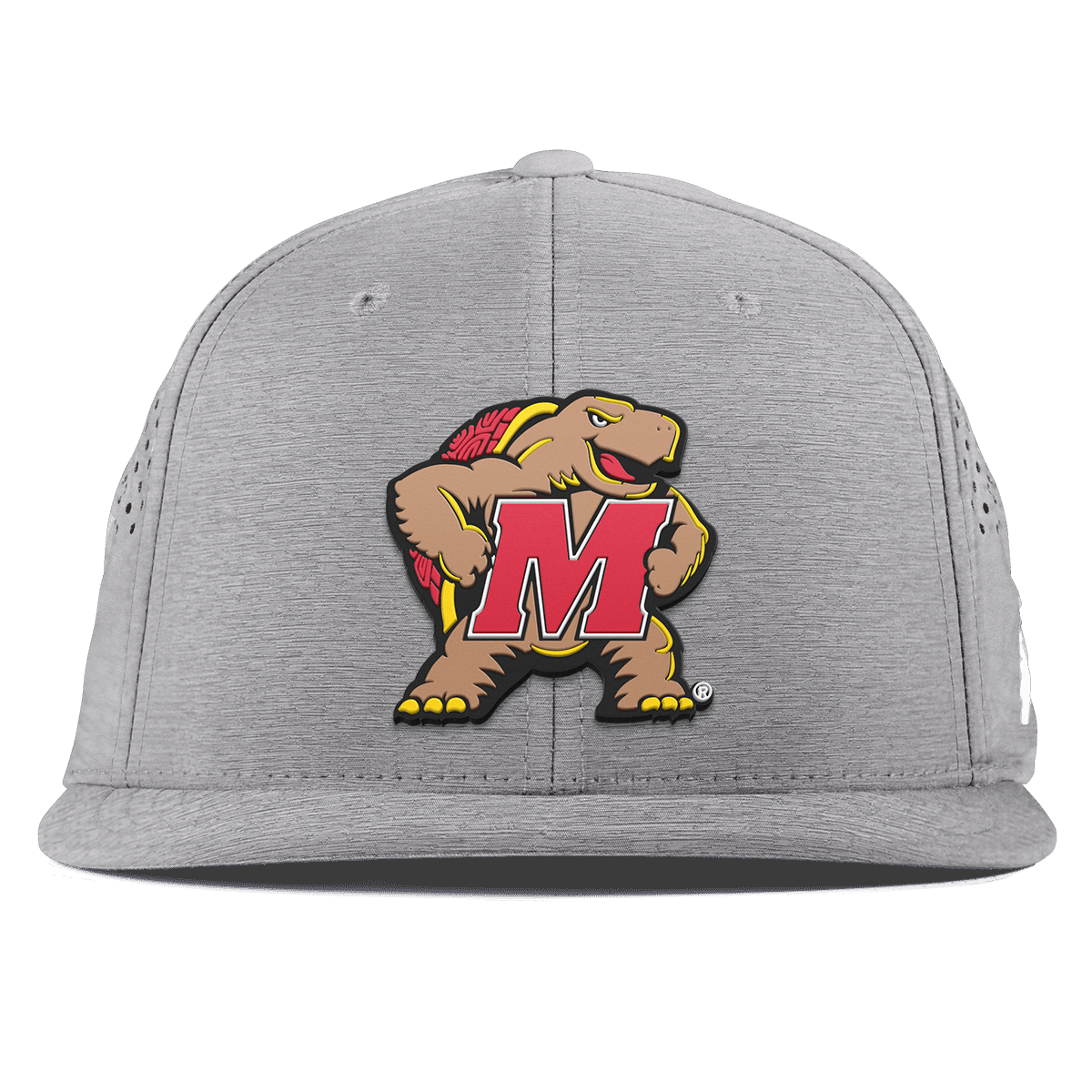 University of Maryland "Maryland Terrapin Team Logo" Flat Performance Heather Gray