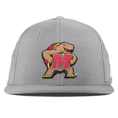 University of Maryland "Maryland Terrapin Team Logo" Flat Performance Heather Gray