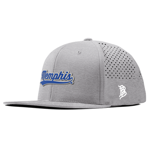 University of Memphis "Memphis Script" Flat Performance Heather Gray