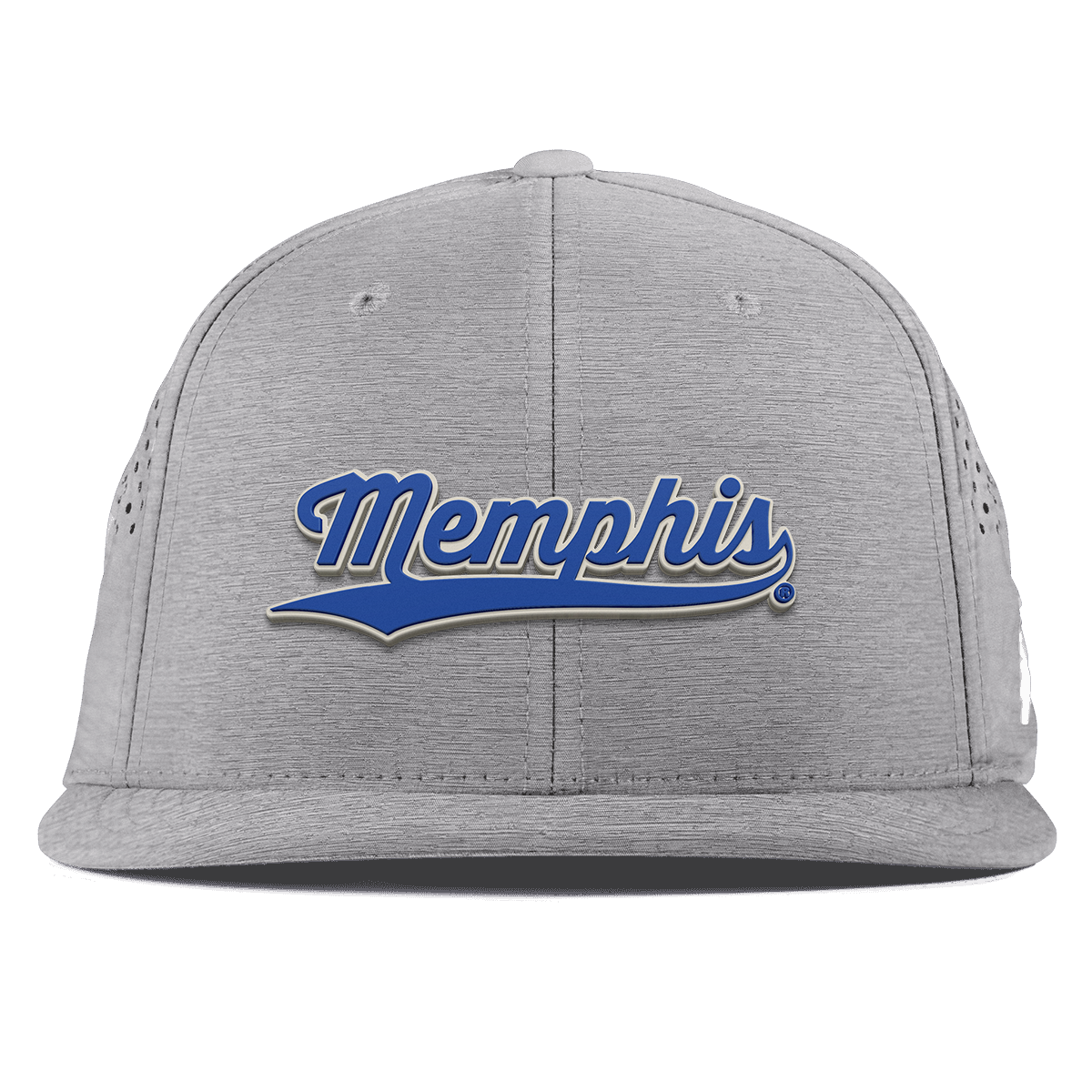 University of Memphis "Memphis Script" Flat Performance Heather Gray