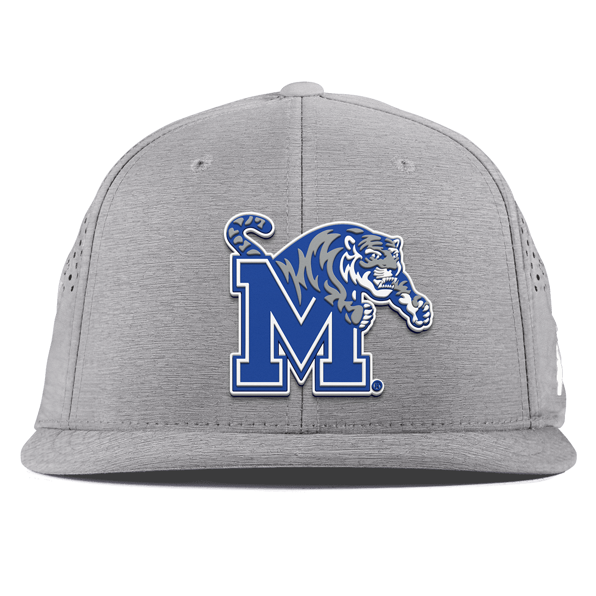 University of Memphis "Memphis Team Logo" Flat Performance Heather Gray