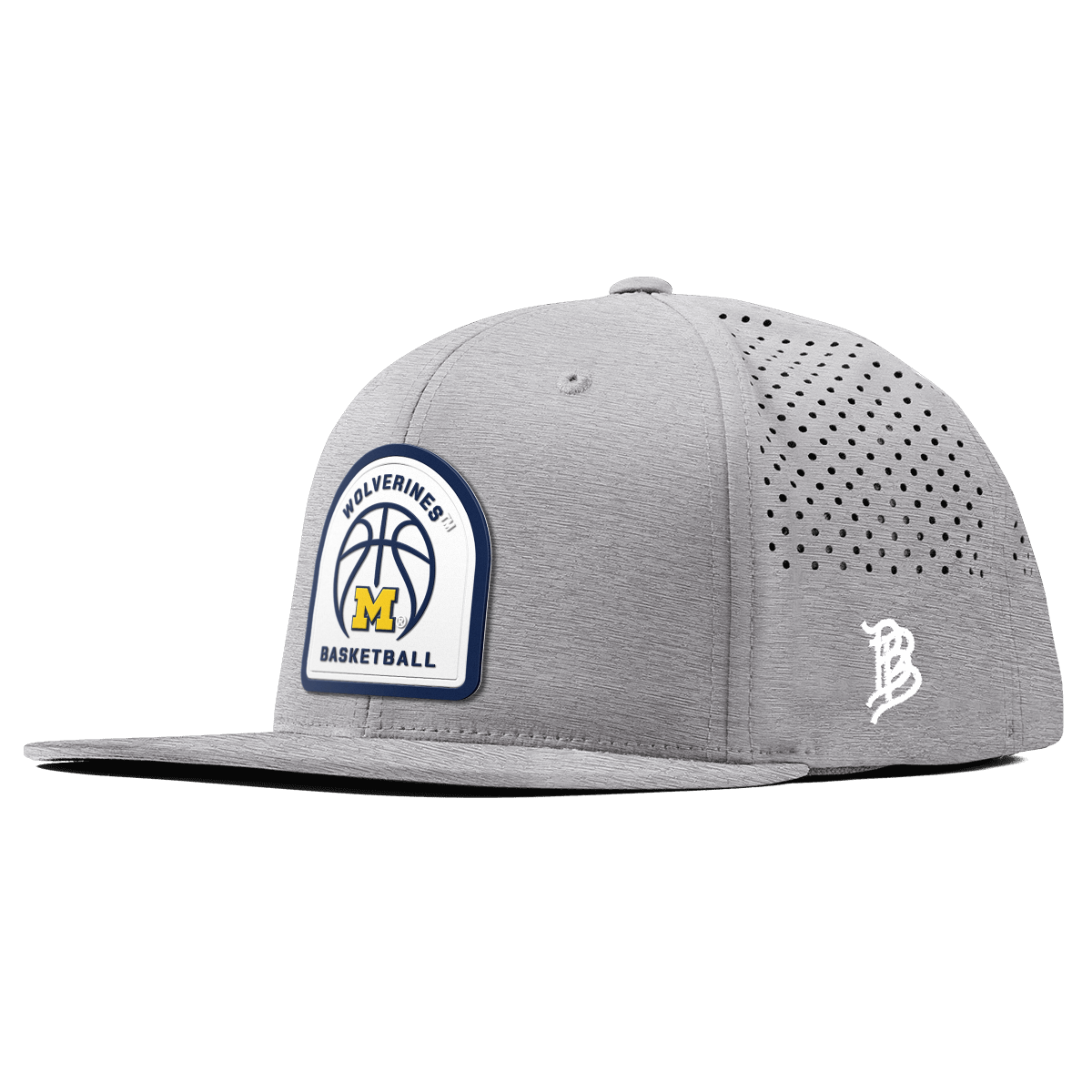 University of Michigan "Michigan Basketball" Flat Performance Heather Gray