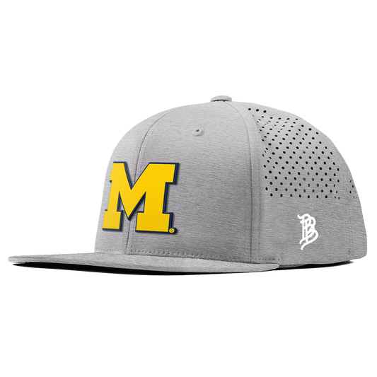 University of Michigan "Michigan Block" Flat Performance Heather Gray