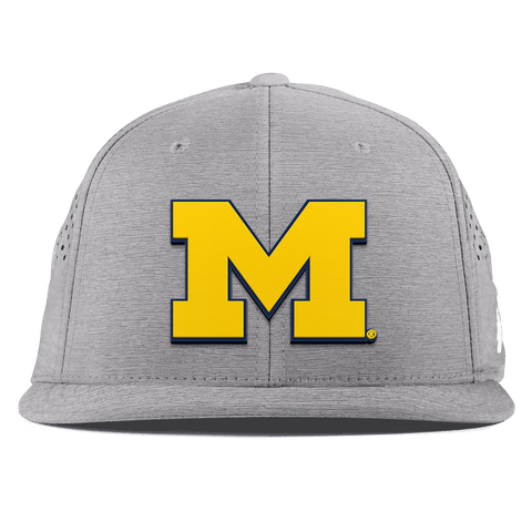 University of Michigan "Michigan Block" Flat Performance Heather Gray