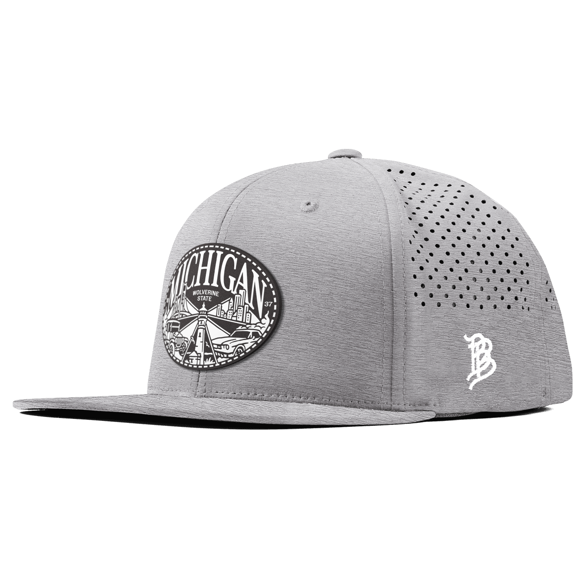 Michigan Traveler Flat Performance Heather Gray