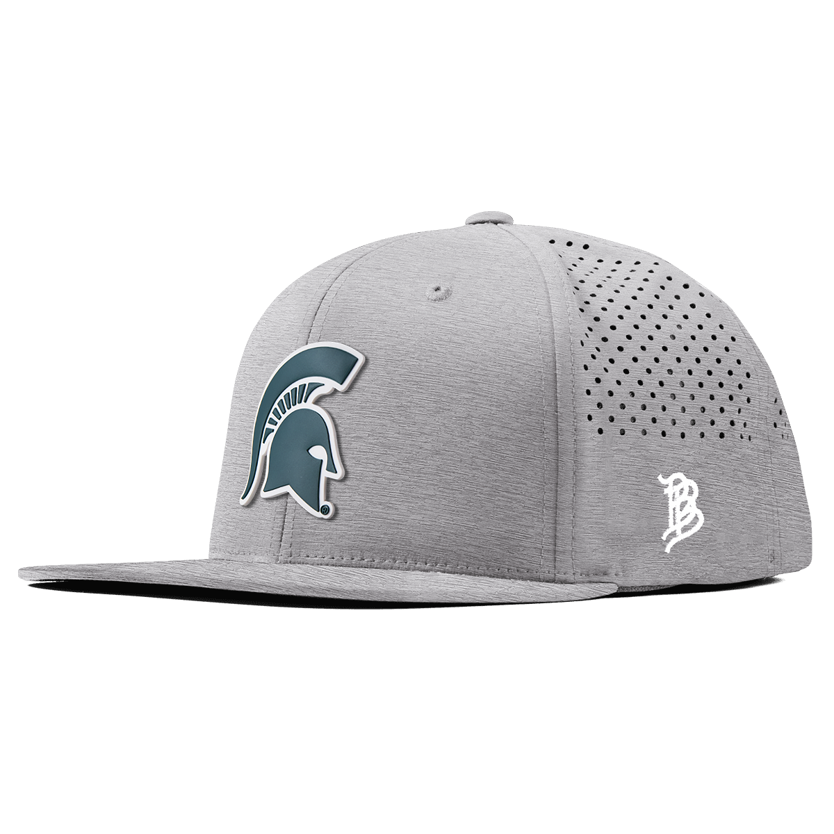 Michigan State University "Michigan State Spartan" Flat Performance Heather Gray