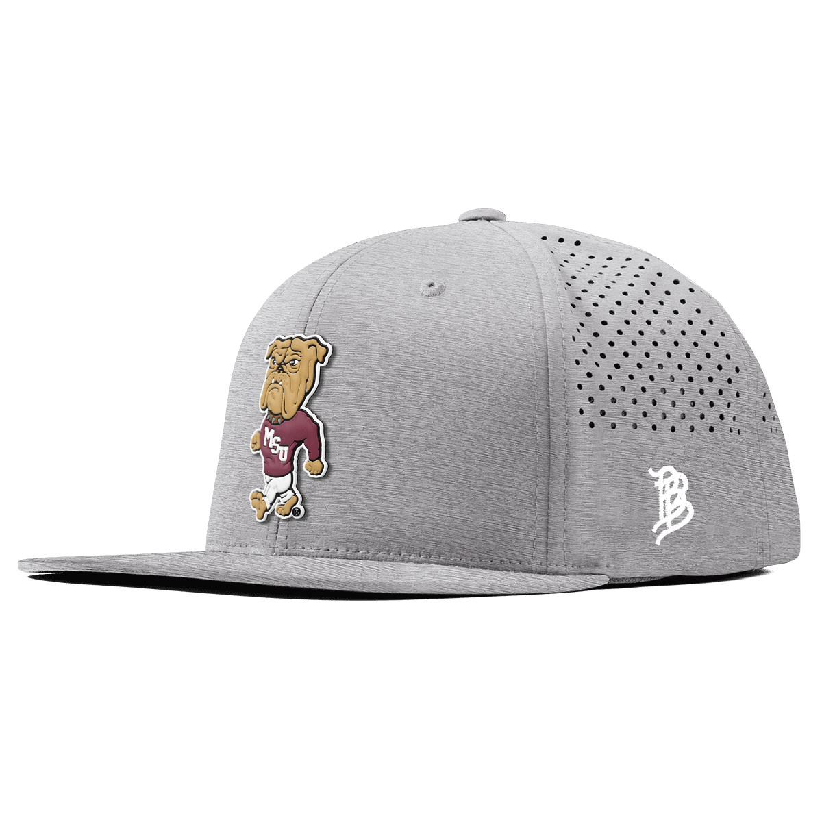 Mississippi State University "Mississippi State Bully" Flat Performance Heather Gray