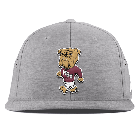 Mississippi State University "Mississippi State Bully" Flat Performance Heather Gray