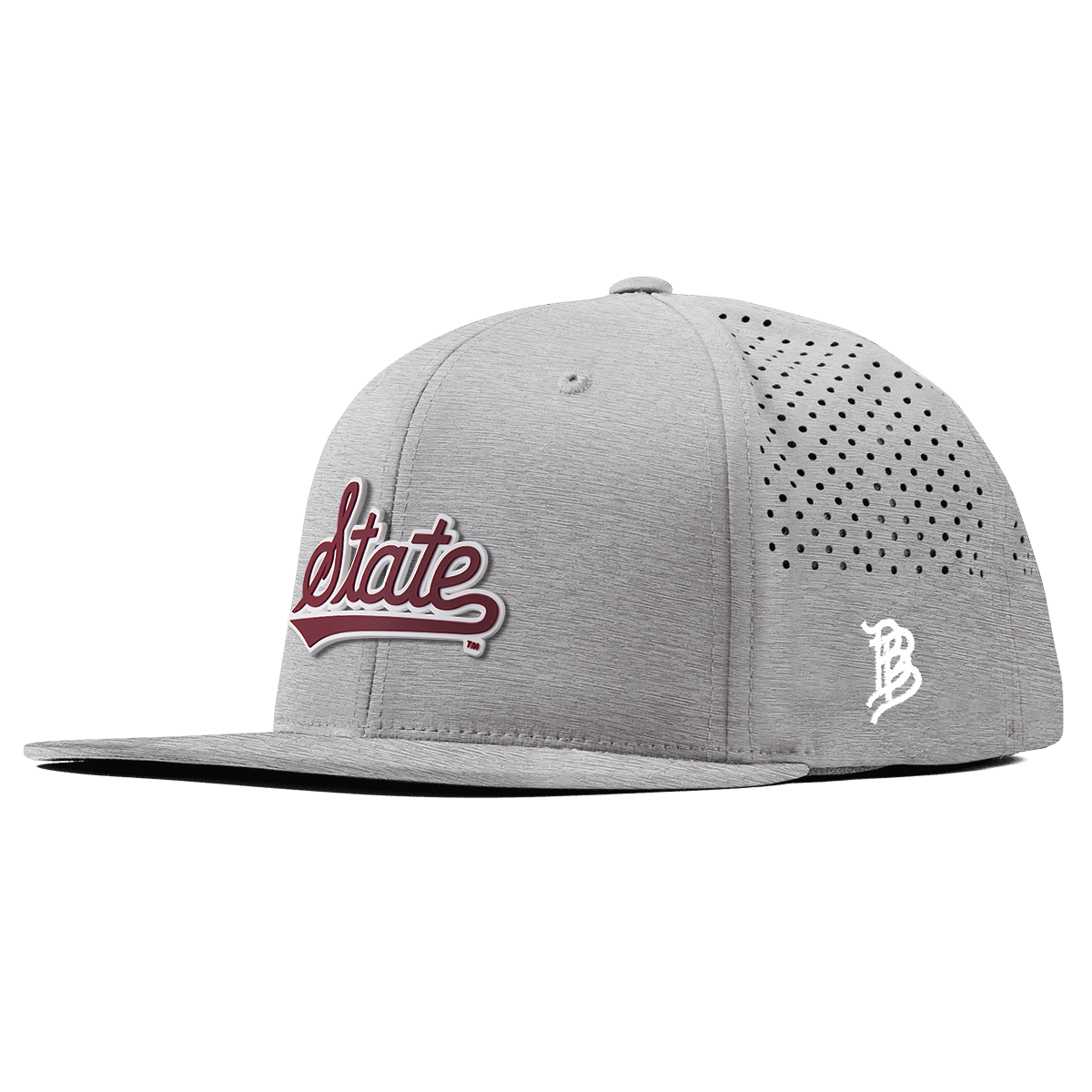 Mississippi State University "Mississippi State Script" Flat Performance Heather Gray