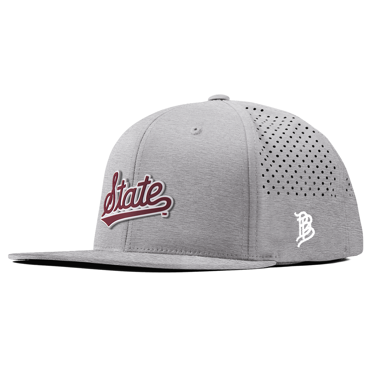 Mississippi State University "Mississippi State Script" Flat Performance Heather Gray