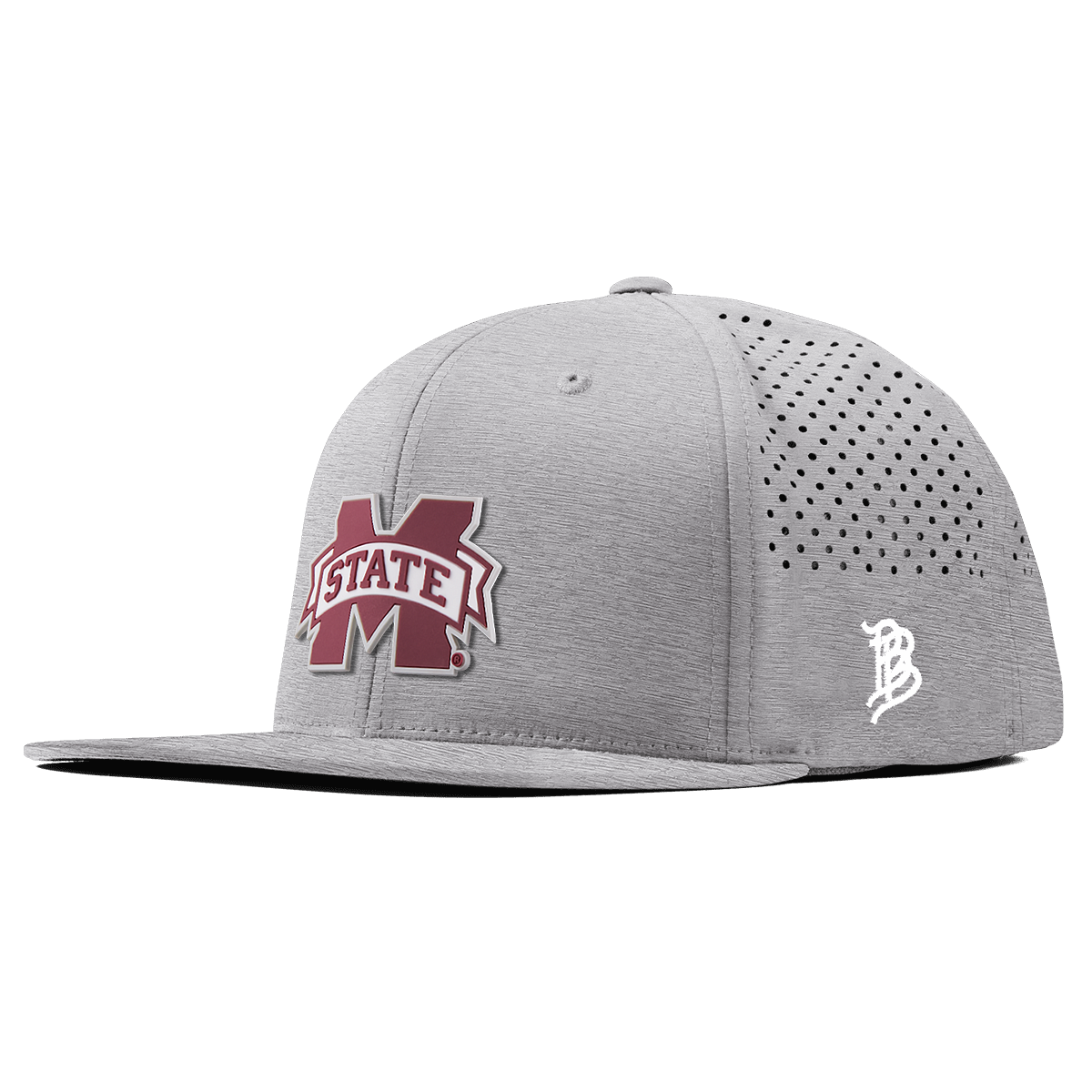 Mississippi State University "Mississippi State Team Logo" Flat Performance Heather Gray