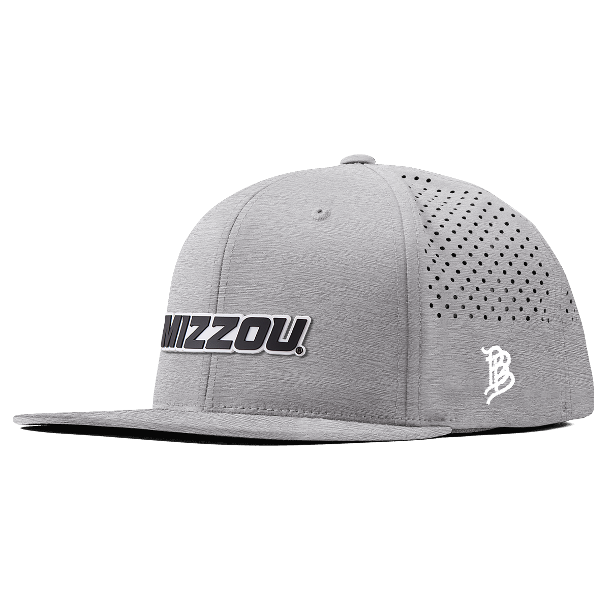 University of Missouri "Mizzou Block" Flat Performance Heather Gray