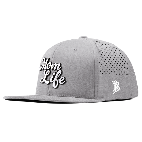 Mom Life Script Flat Performance Heather Gray