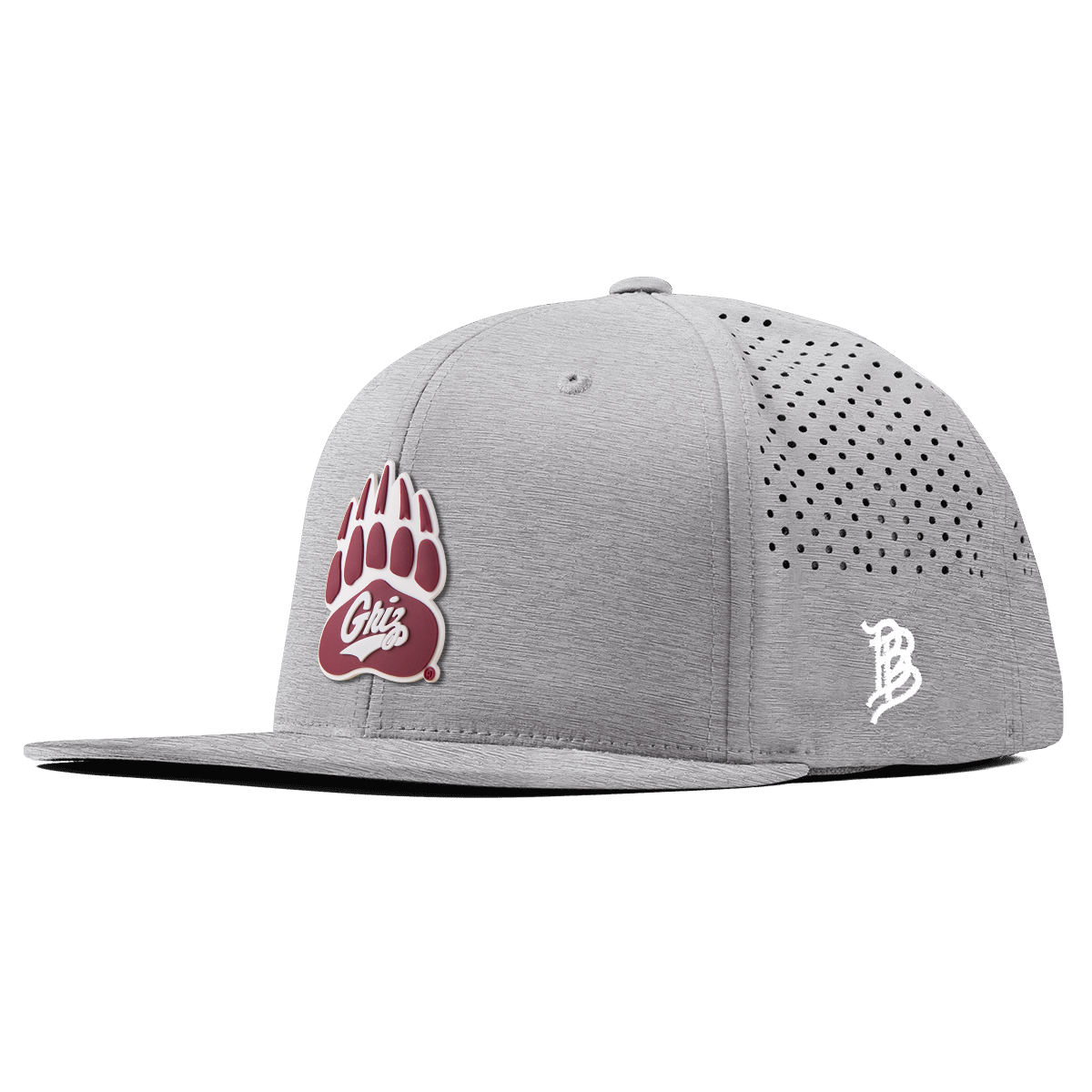 University of Montana "Montana Grizz" Flat Performance Heather Gray