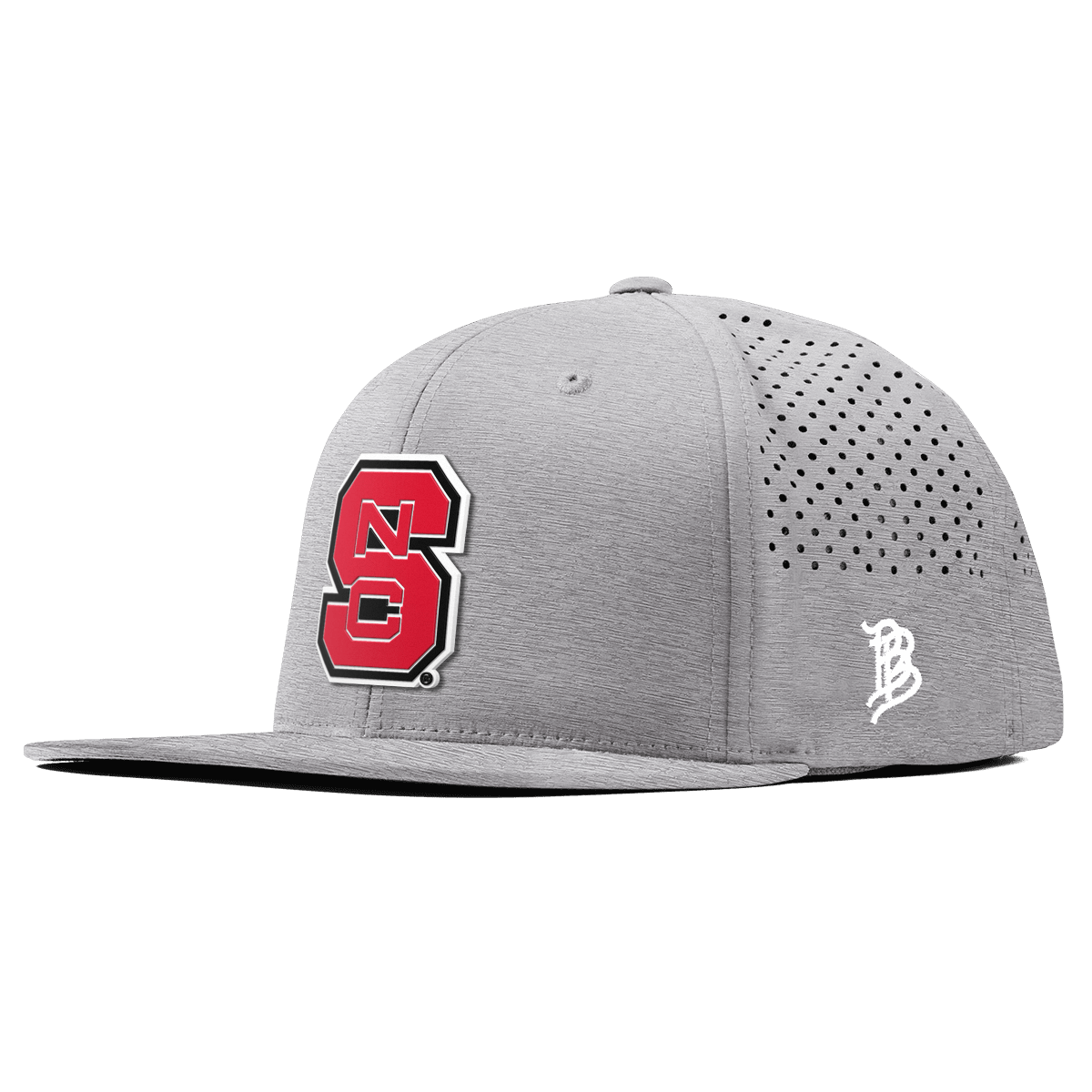 North Carolina State "NC State Block" Flat Performance Heather Gray