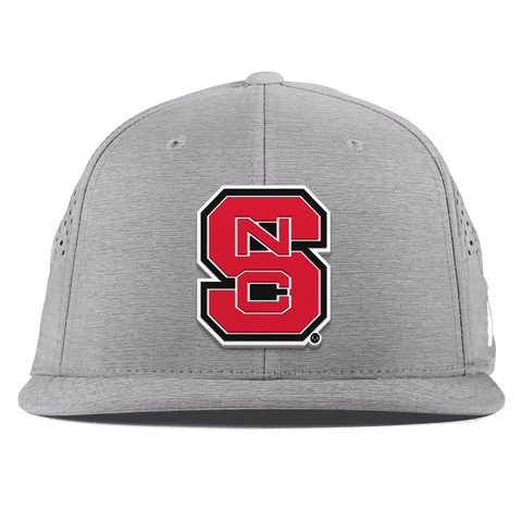 North Carolina State "NC State Block" Flat Performance Heather Gray