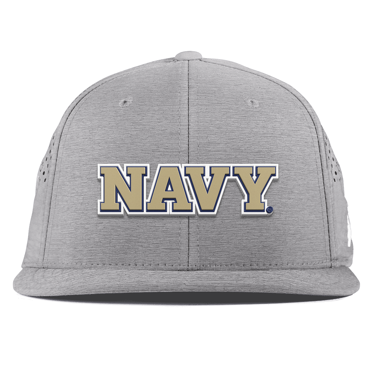 United States Naval Academy "Naval Academy Block" Flat Performance Heather Gray
