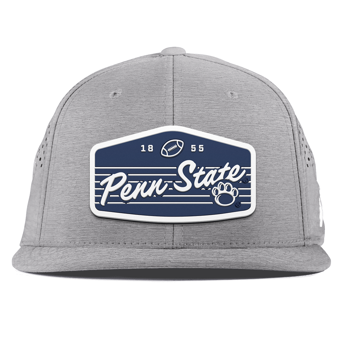 Penn State University "Nittany Lions Football" Flat Performance Heather Gray