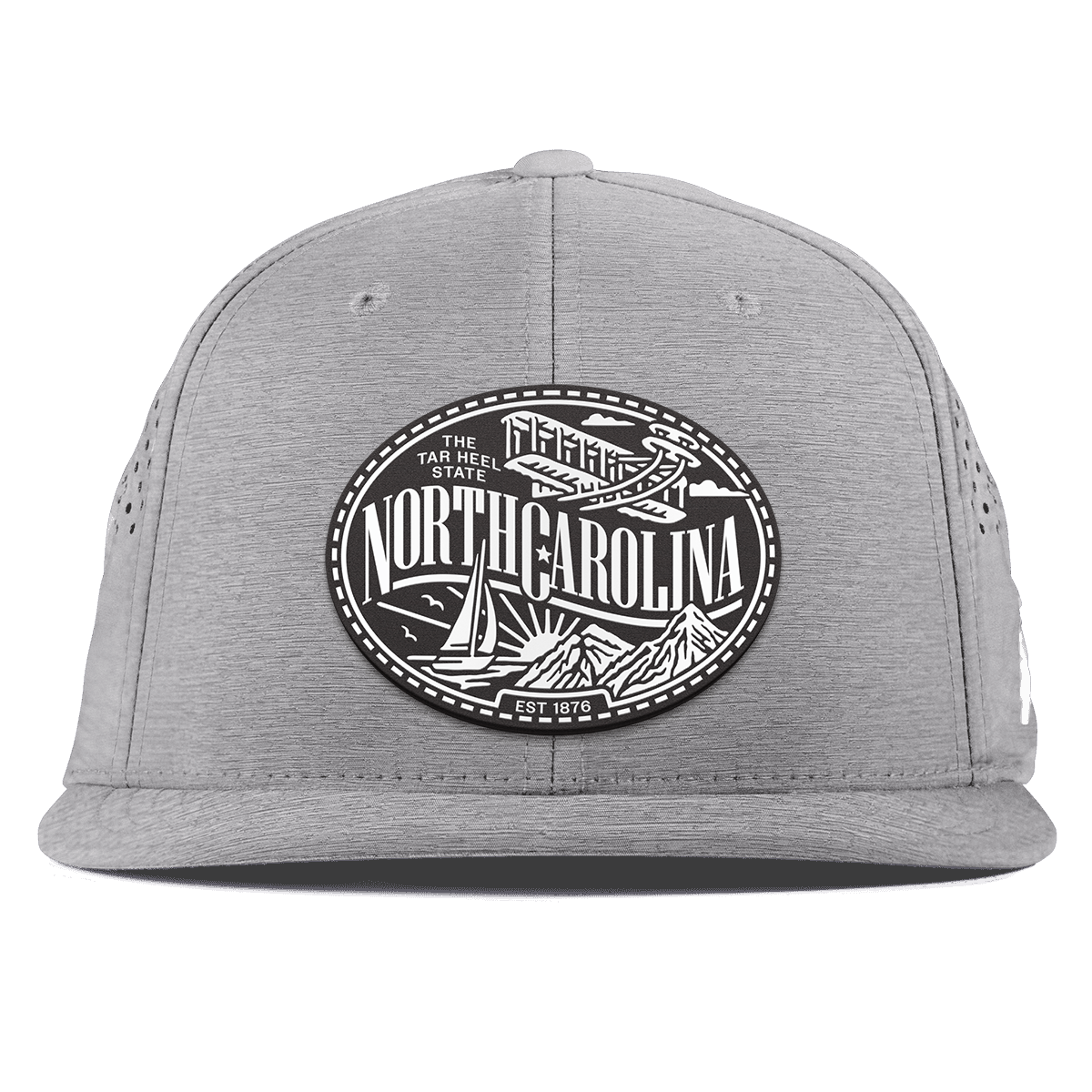 North Carolina Traveler Flat Performance Heather Gray