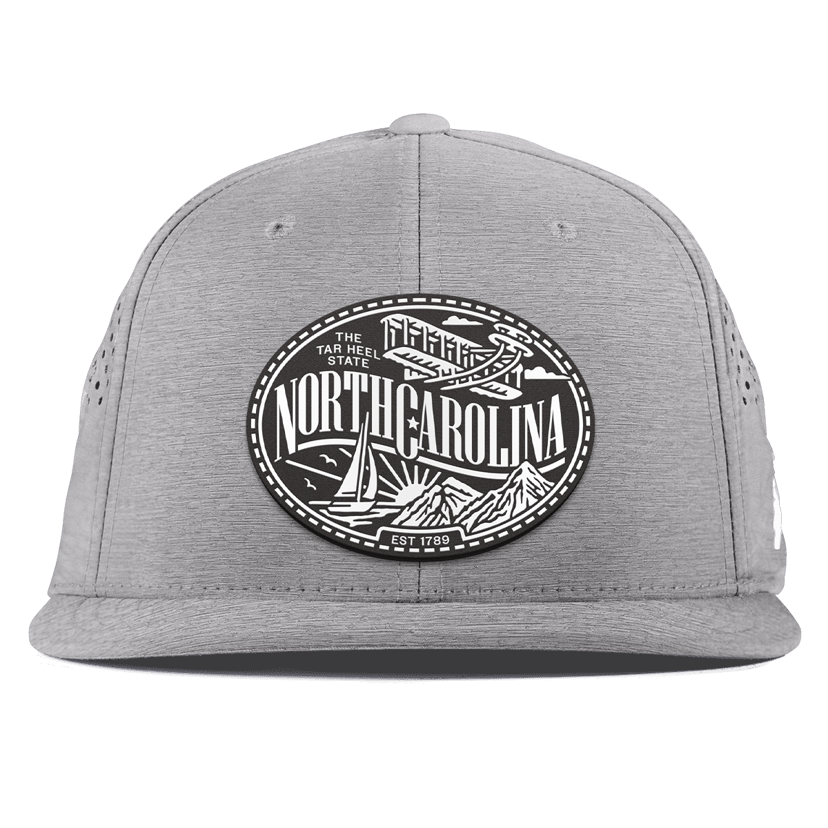 North Carolina Traveler Flat Performance Heather Gray