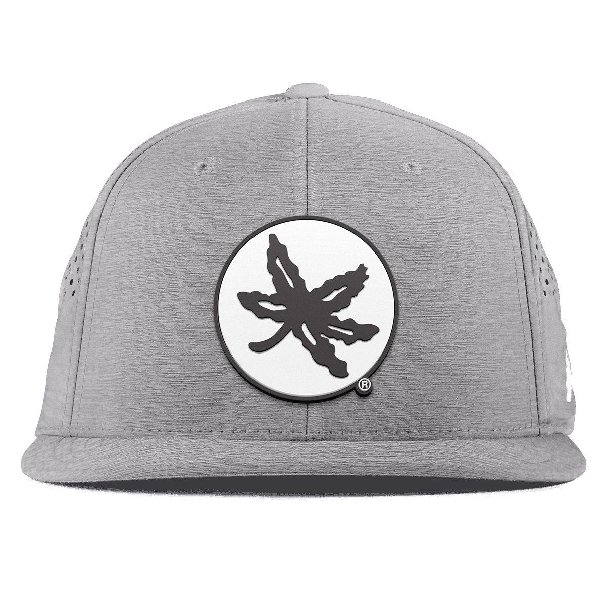 Ohio State University "OSU Buckeye Logo" Flat Performance Heather Gray