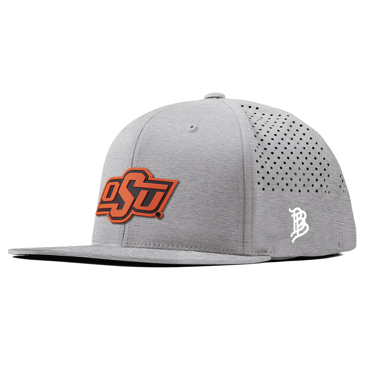 Oklahoma State University "OSU Team Logo" Flat Performance Heather Gray