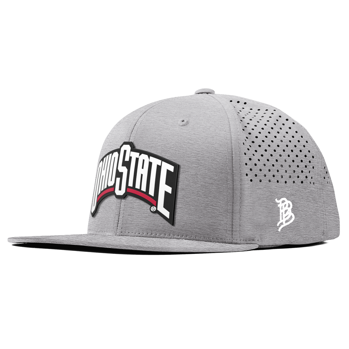 Ohio State University "Ohio State Block" Flat Performance Heather Gray