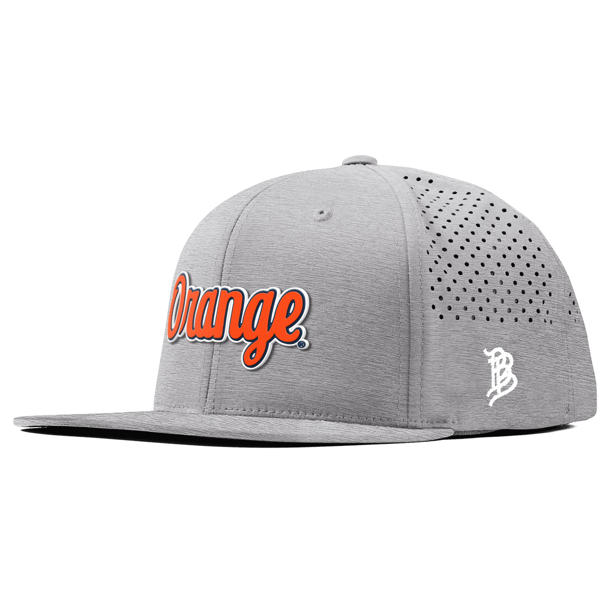 Syracuse University "Orange Throwback Script" Flat Performance Heather Gray