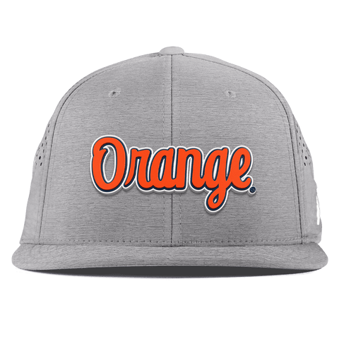 Syracuse University "Orange Throwback Script" Flat Performance Heather Gray