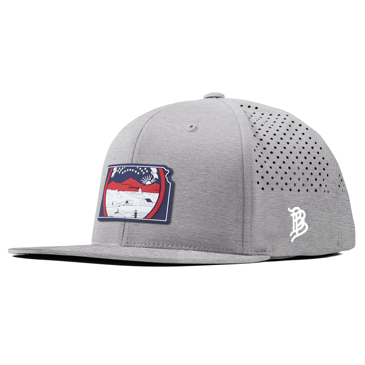 Kansas Patriot Series Flat Performance Heather Gray