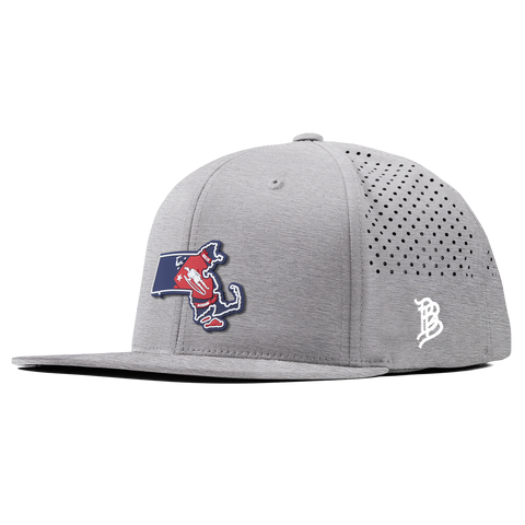 Massachusetts Patriot Series Flat Performance Heather Gray