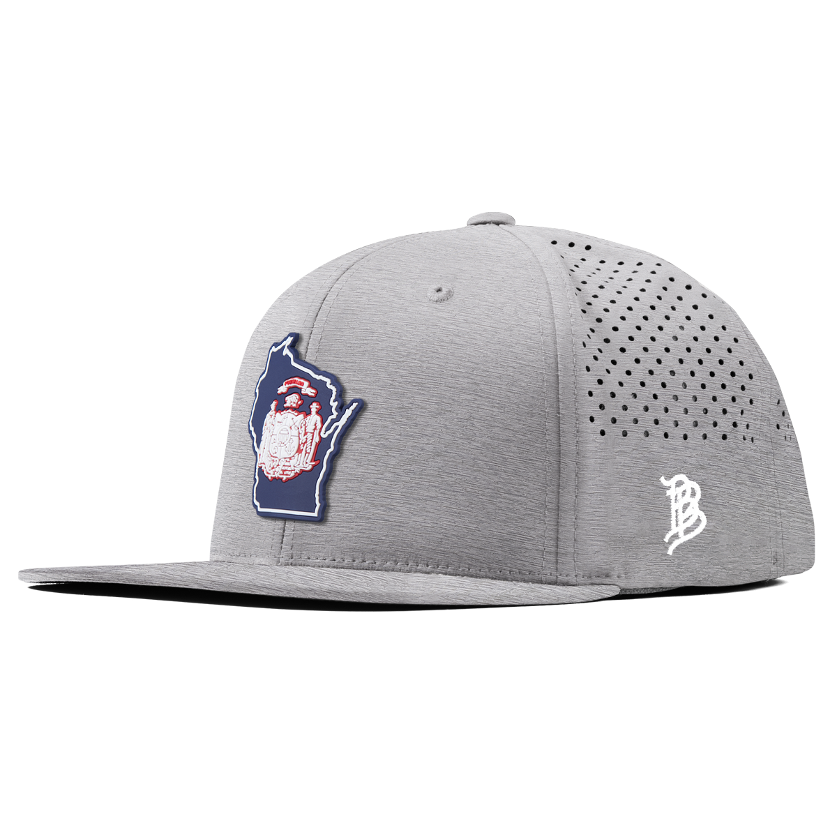 Wisconsin Patriot Series Flat Performance Heather Gray 