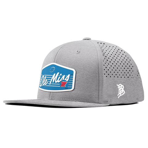 University of Mississippi "Rebel Football" Flat Performance Heather Gray